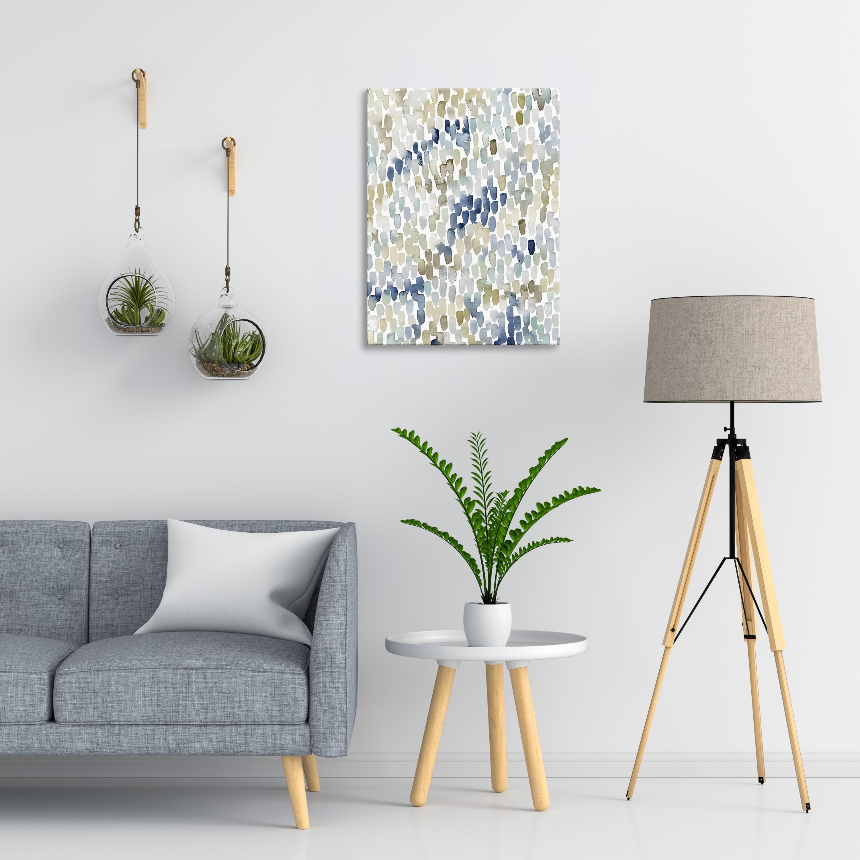 River Wavelets Abstract Wall Art