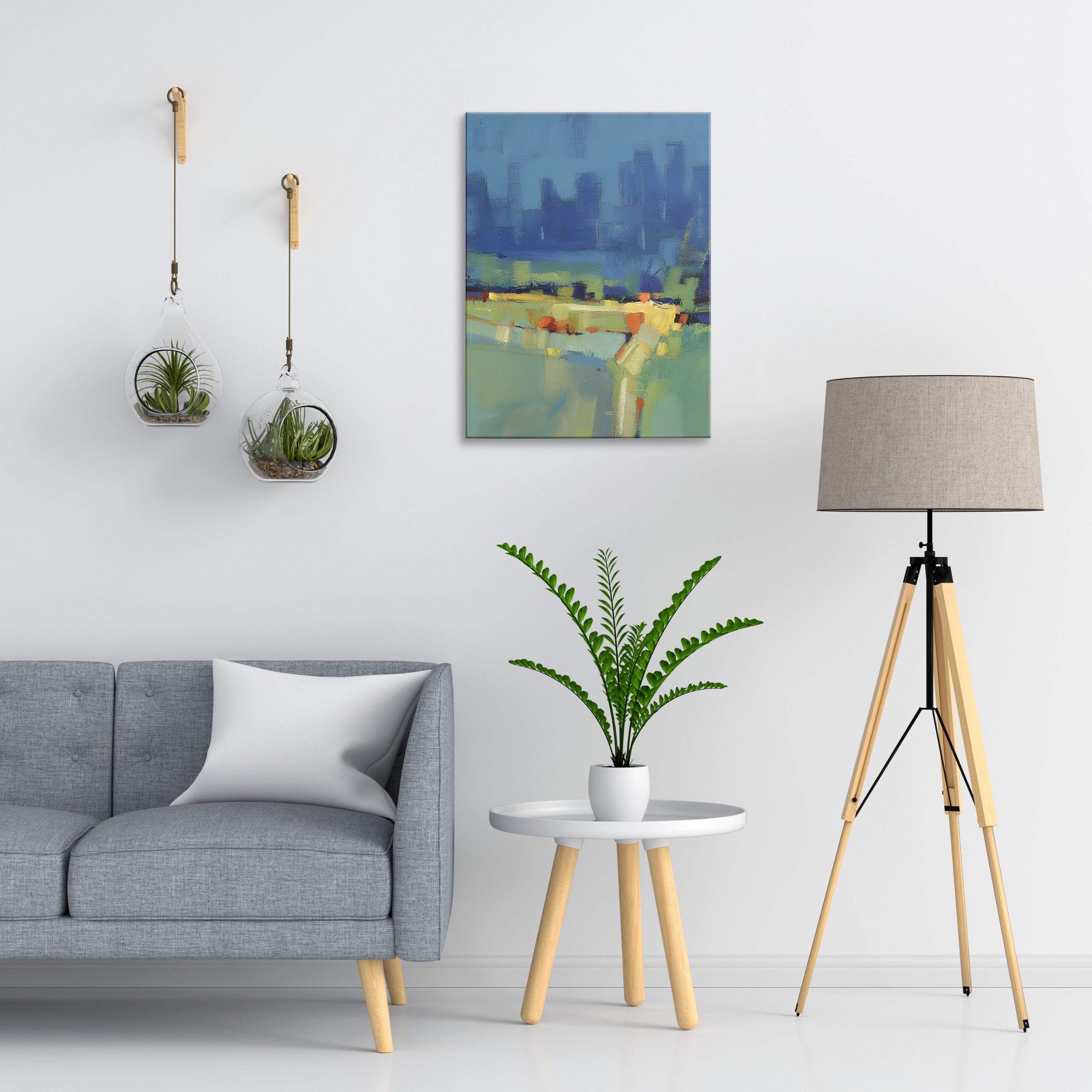 Suburban View  Abstract Wall Art