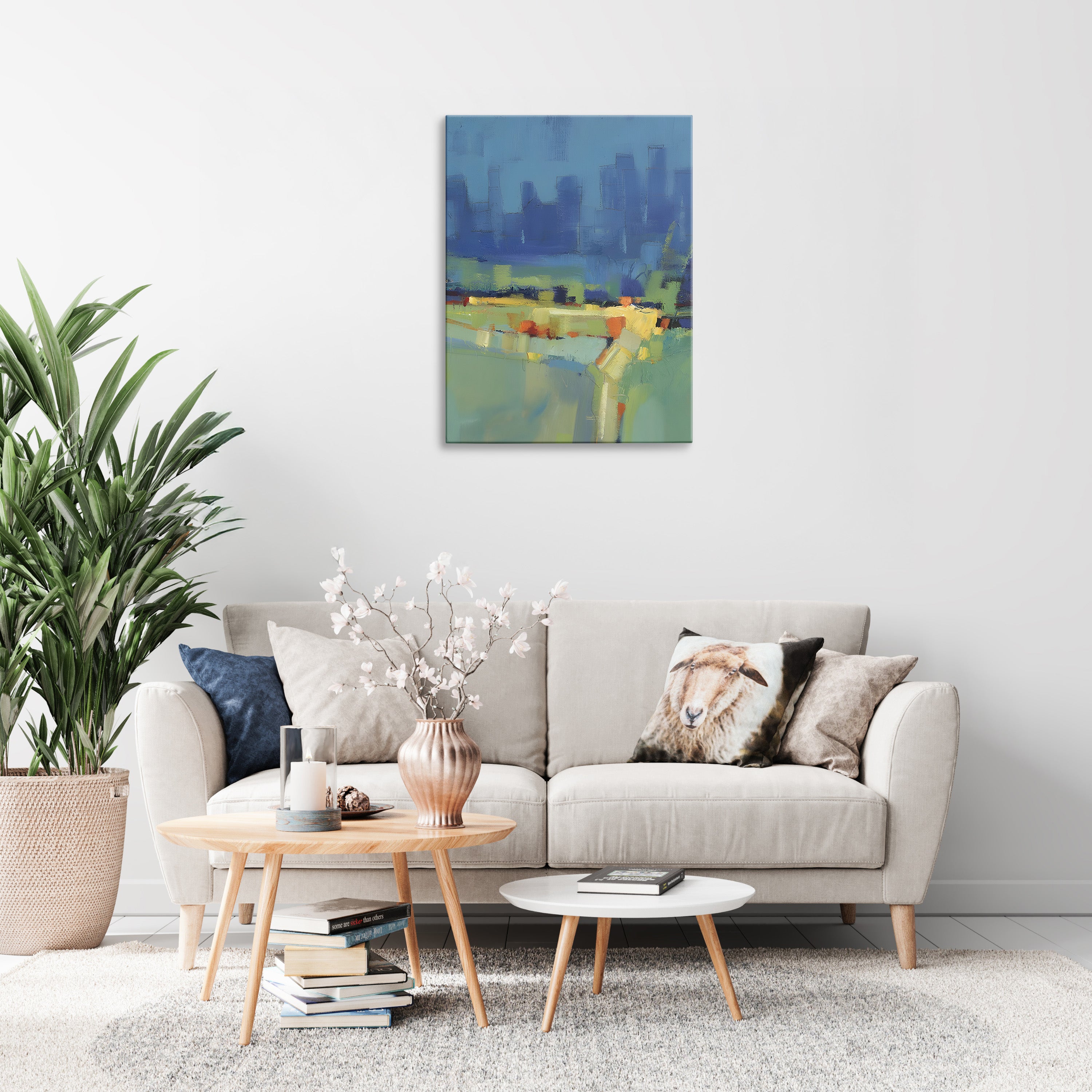 Suburban View  Abstract Wall Art