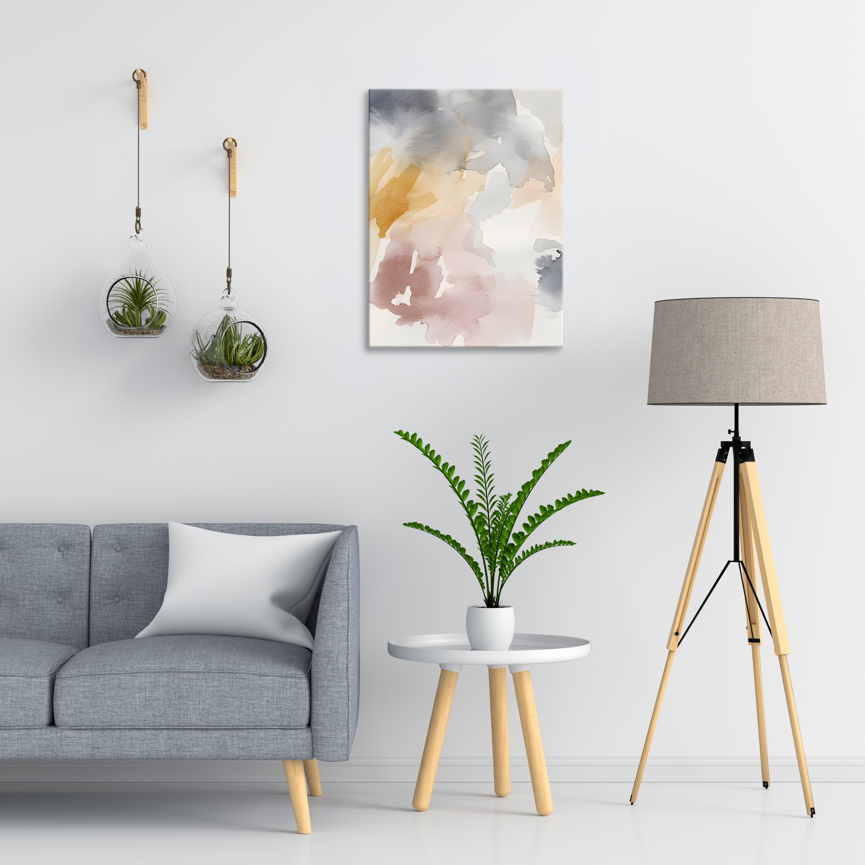 Watercolor Pastiche Abstract Wall Art