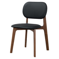 Kinsey Black Leather Dining Chair