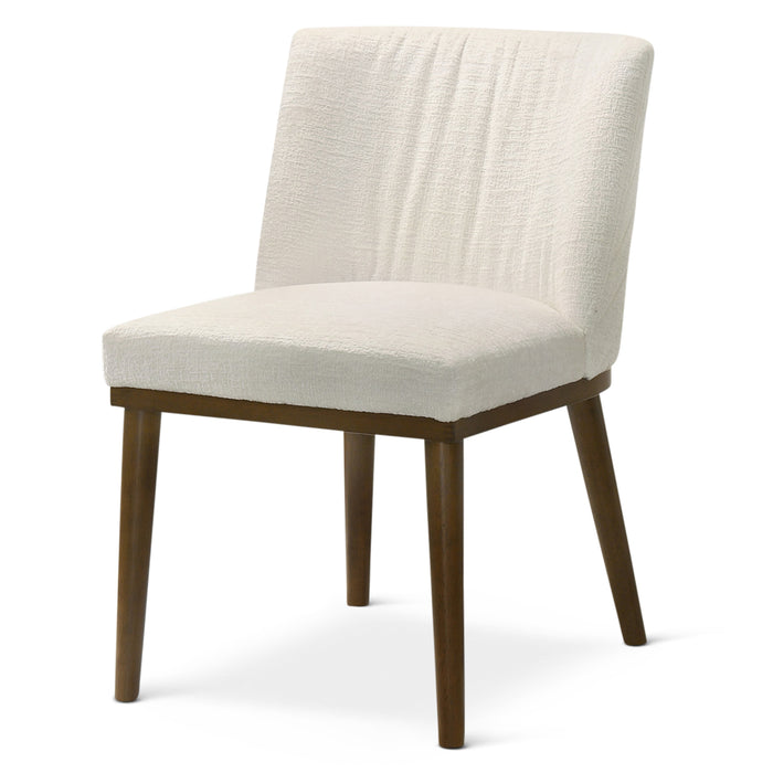 Dalby White Fabric Dining Chair