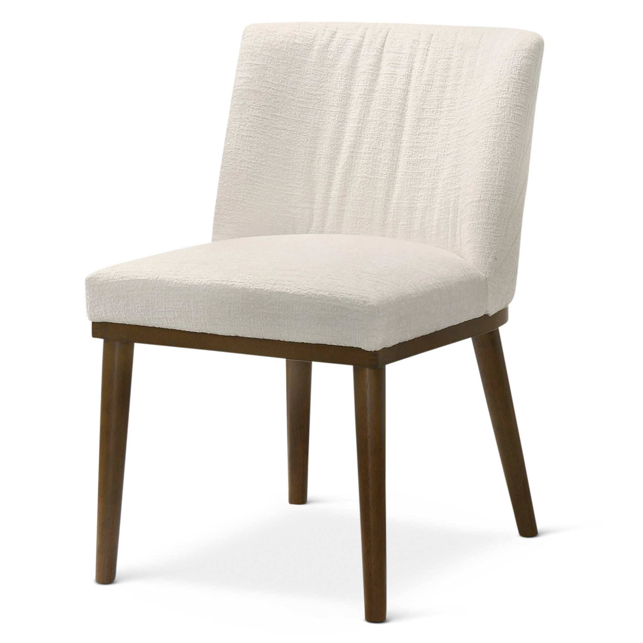 Dalby White Fabric Dining Chair Set of 2 - MidinMod