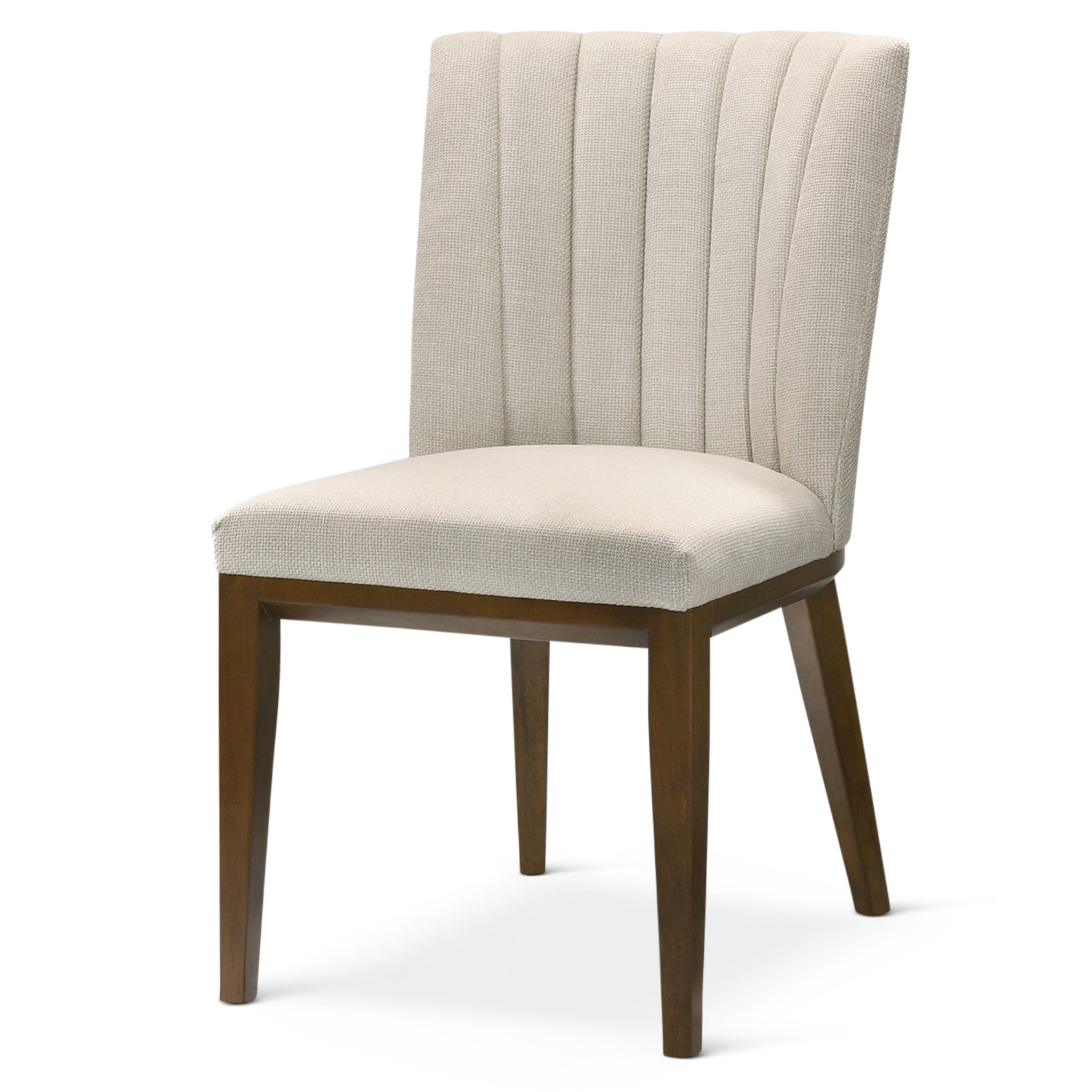 Elm Beige Fabric Dining Chair Set of 2 - MidinMod