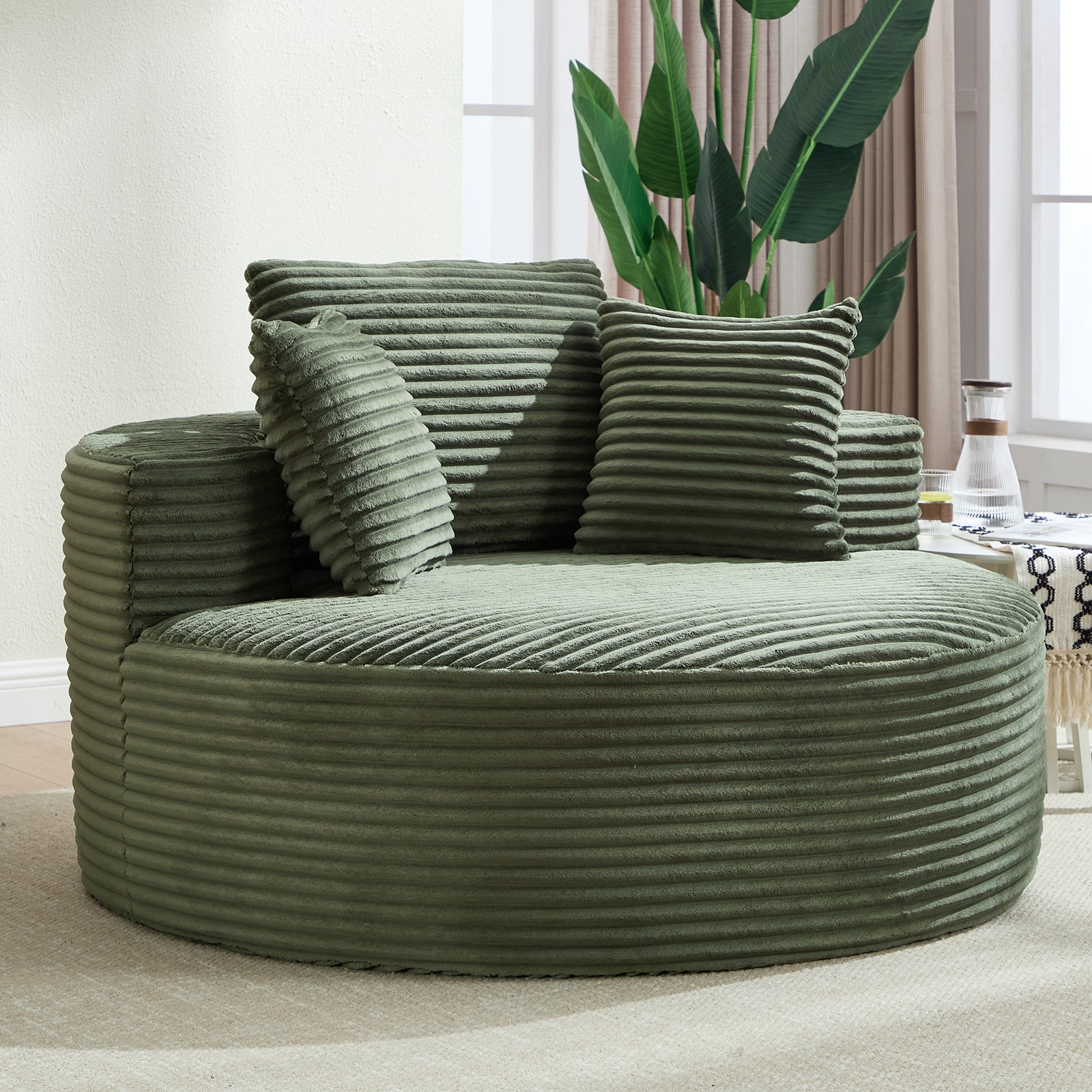 Modern Green Velvet Sofa Bed – Multifunctional Couch - MidinMod