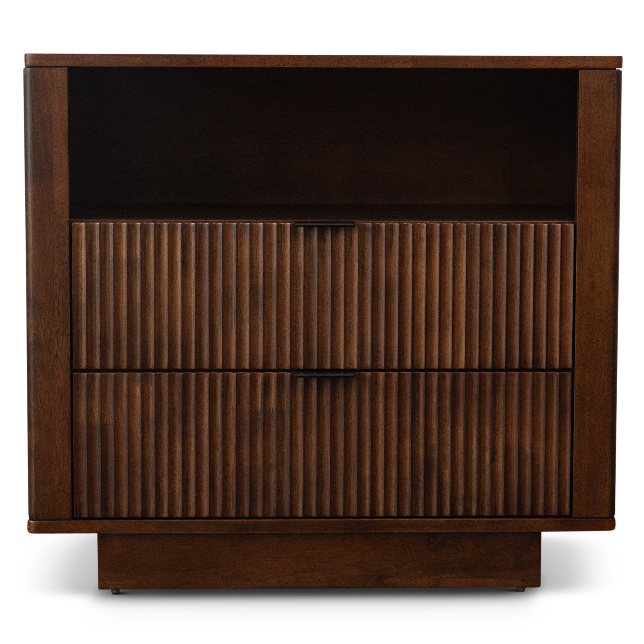 Webster 2 Drawers Nightstand Walnut - MidinMod