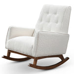 Windsor White Boucle Rocking Chair