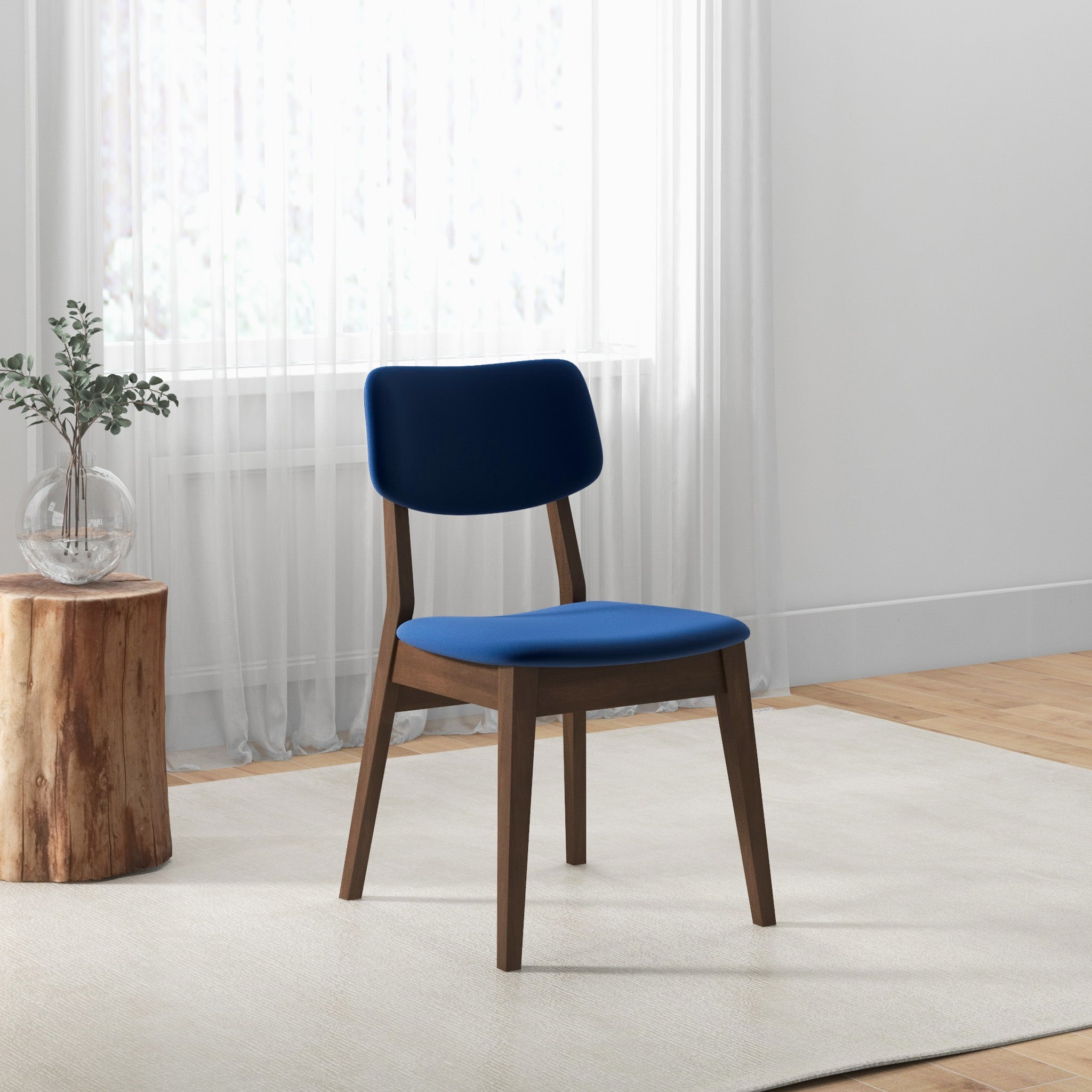 Velvet dining chairs cheap with wooden legs