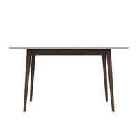 Adira White Top Small Dining Table 47" - MidinMod Houston Tx Mid Century Furniture Store - Dining Tables 5