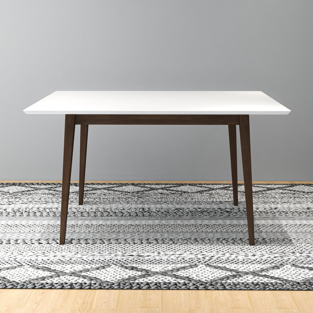 Adira White Top Small Dining Table 47" - MidinMod Houston Tx Mid Century Furniture Store - Dining Tables 4