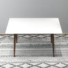Adira White Top Small Dining Table 47" - MidinMod Houston Tx Mid Century Furniture Store - Dining Tables 3
