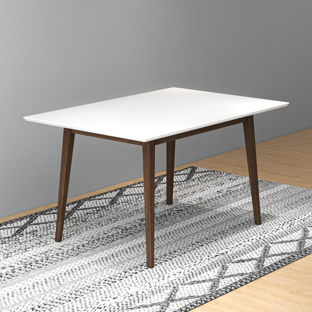 Adira White Top Small Dining Table 47" - MidinMod Houston Tx Mid Century Furniture Store - Dining Tables 1
