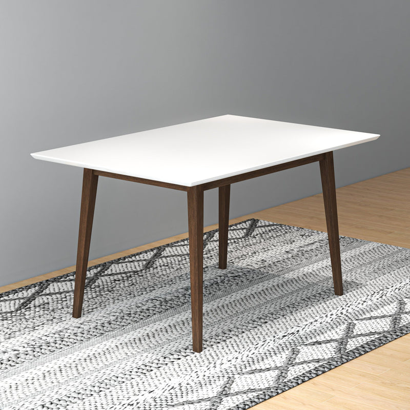 Adira White Top Small Dining Table 47" - MidinMod Houston Tx Mid Century Furniture Store - Dining Tables 2