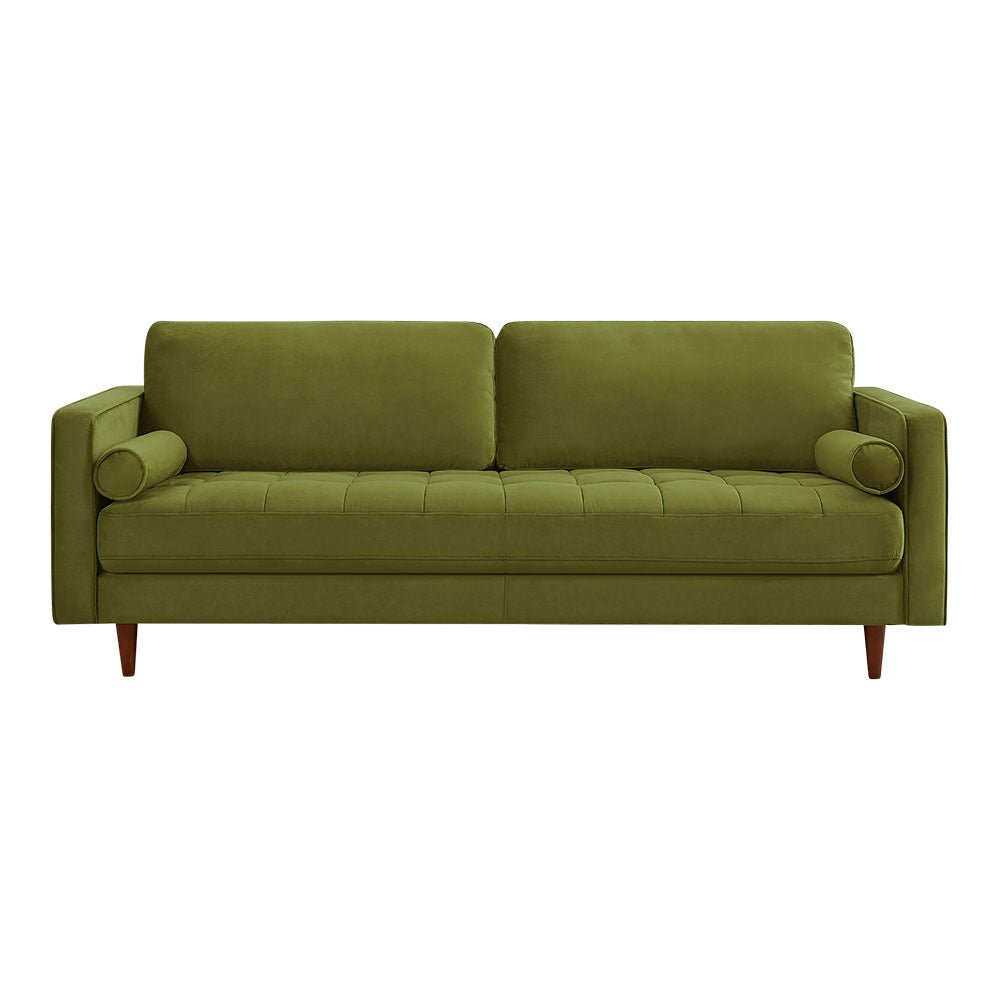 Daphne Pistachio Green Velvet Sofa - MidinMod