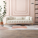 Uptown Cream Boucle Sofa - MidinMod Houston Tx Mid Century Furniture Store - Sofas 5