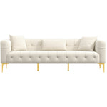 Uptown Cream Boucle Sofa - MidinMod Houston Tx Mid Century Furniture Store - Sofas 1