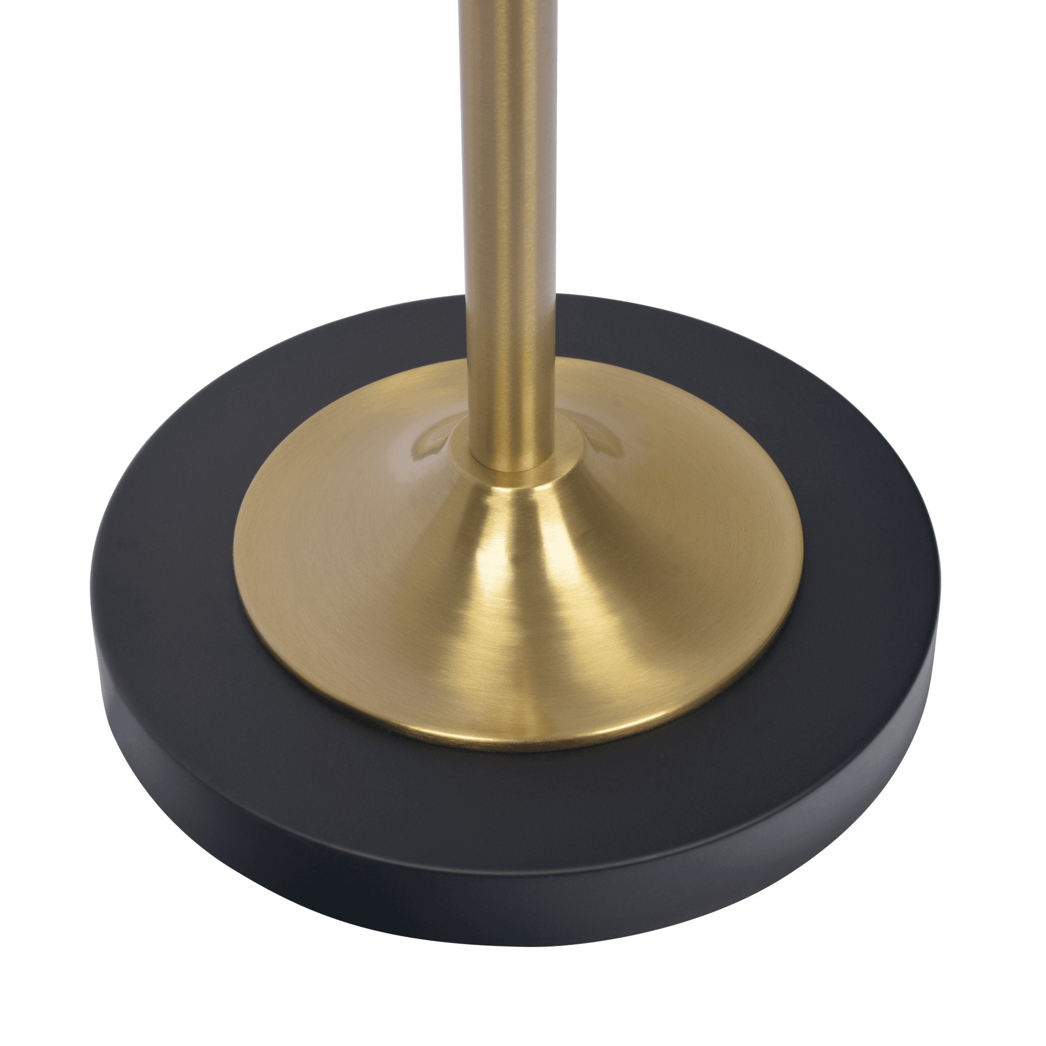 Axis Brassed Gold Floor Lamp with 4-Way Switch Double Spots with Metal Base - MidinMod