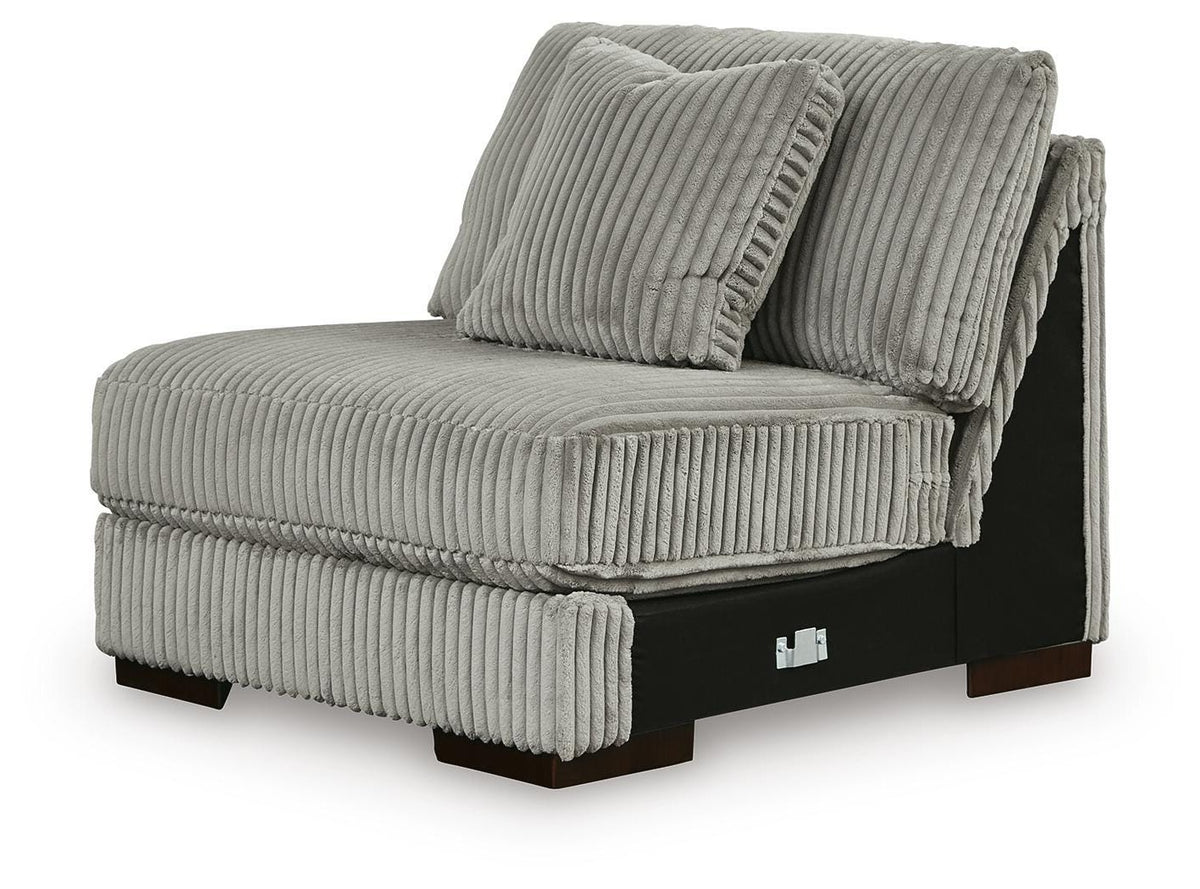 Lindyn 4-Piece Sectional with Chaise - Fog, Left-Arm Chaise