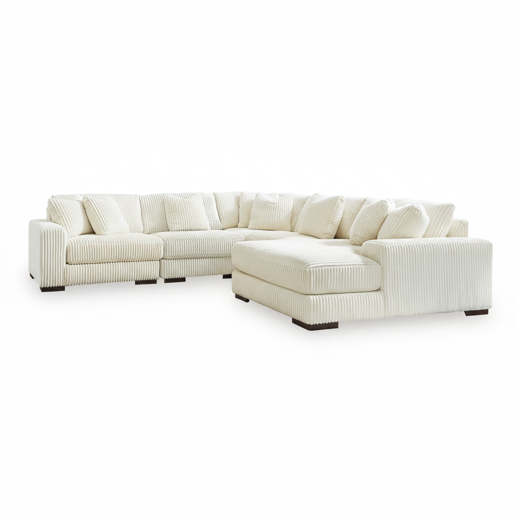 Lindyn 5-Piece Sectional with Chaise - Right-Arm Chaise