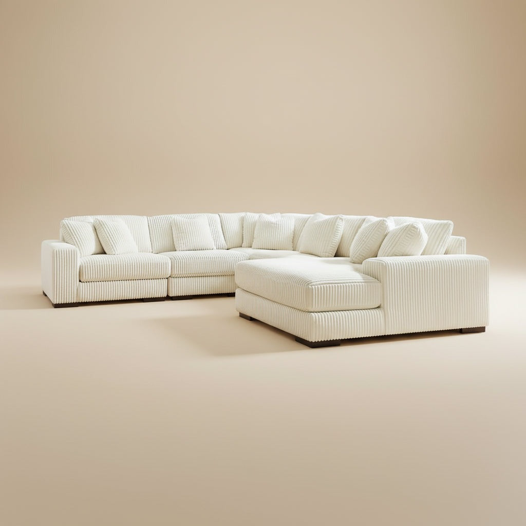 Lindyn 5-Piece Sectional with Chaise - Right-Arm Chaise