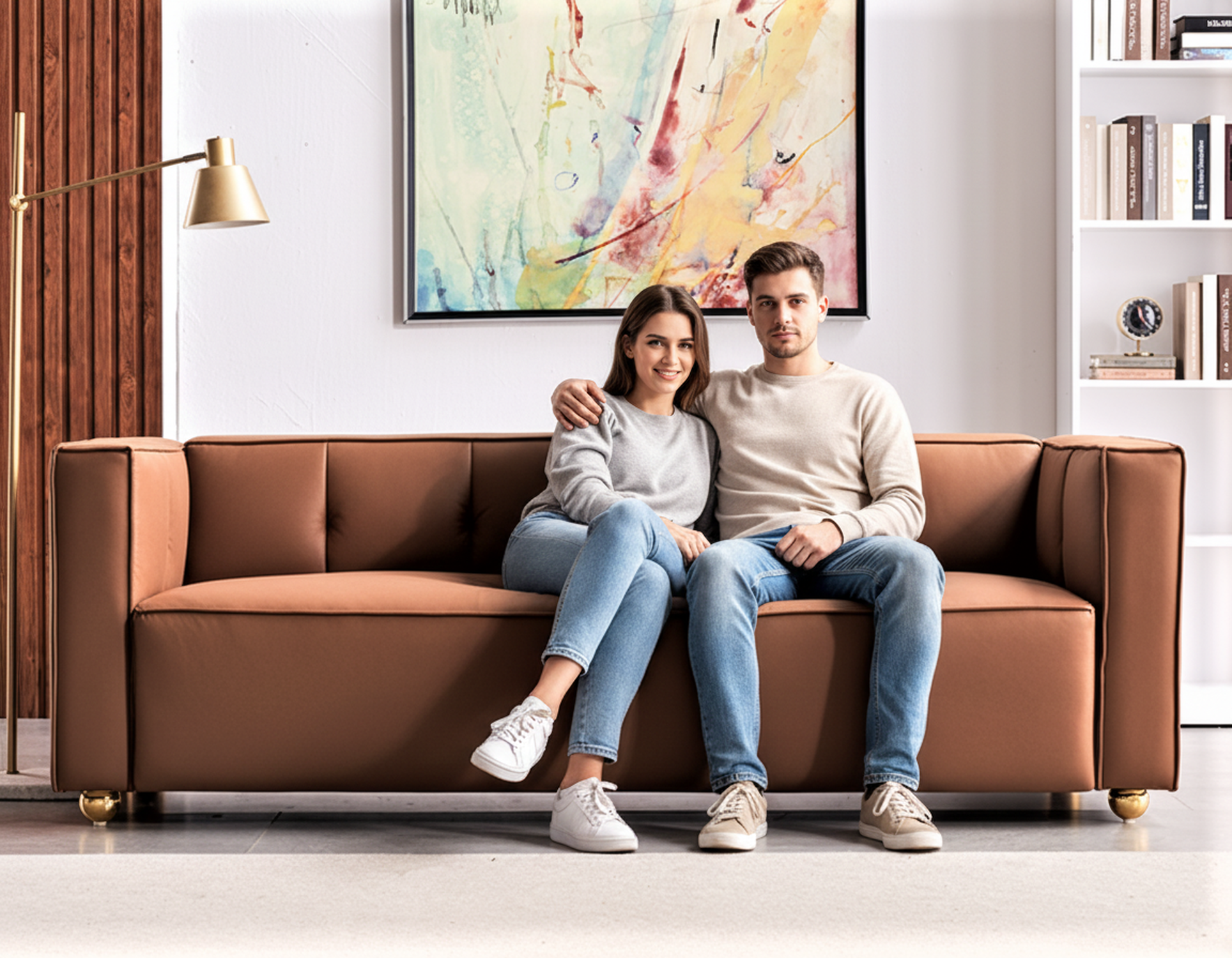 Dover 3-Seater Sofa with Tufted Low Back Design