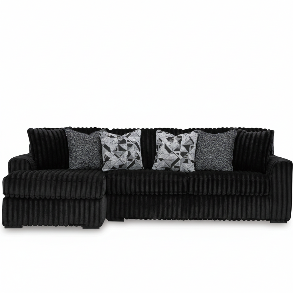 Midnight-Madness 2-Piece Sectional Sofa with Chaise