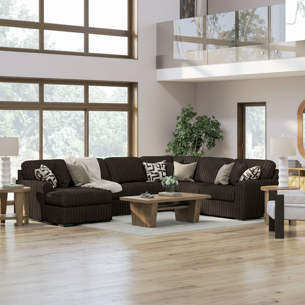 Midnight-Madness 3-Piece Sectional with Chaise