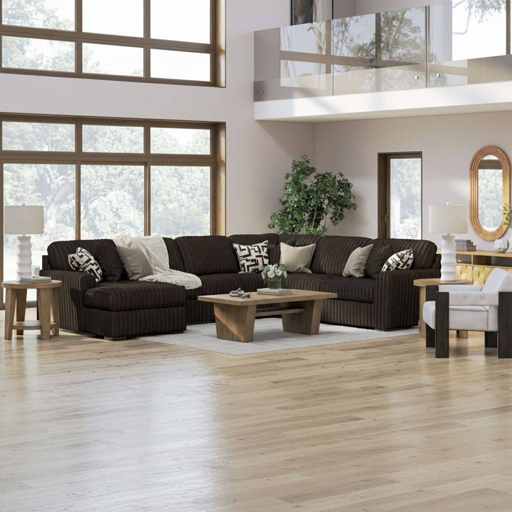 Midnight-Madness 4-Piece Double Chaise Sectional