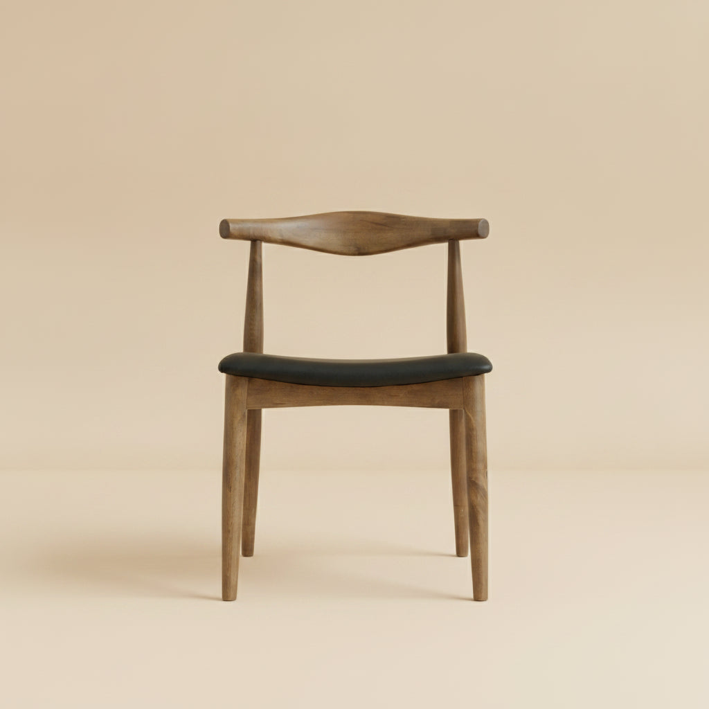 Juliet Dining Chair Black Vegan Leather - Set of 2