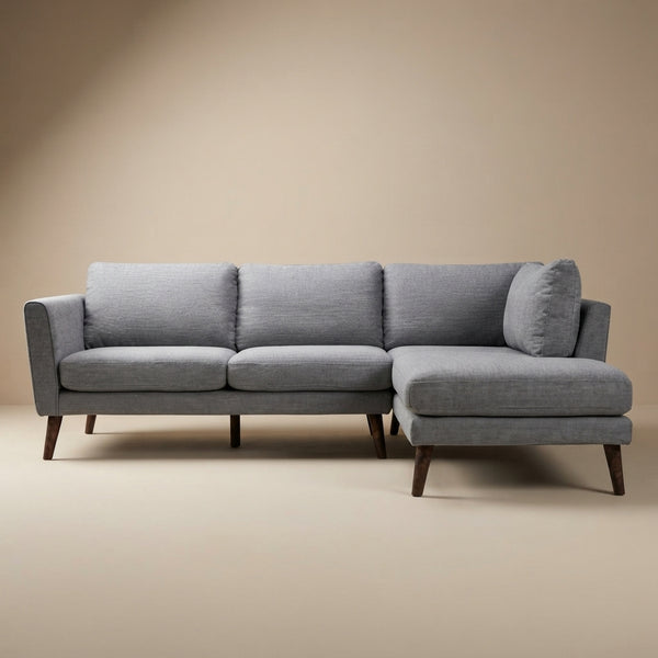 Bexley Grey Right Facing Chaise Sectional Sofa