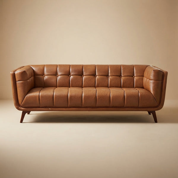 Kano Cognac Leather Sofa
