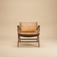 Makasar Leather Arm Chair | MidinMod