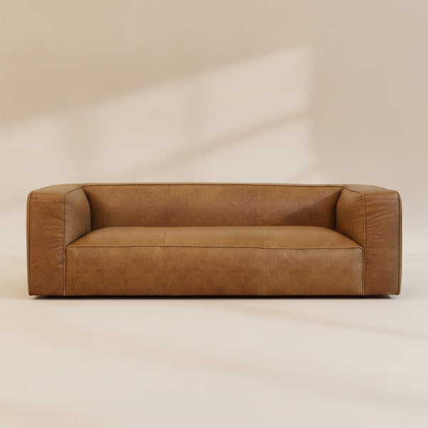 Emerson Brown Leather Sofa