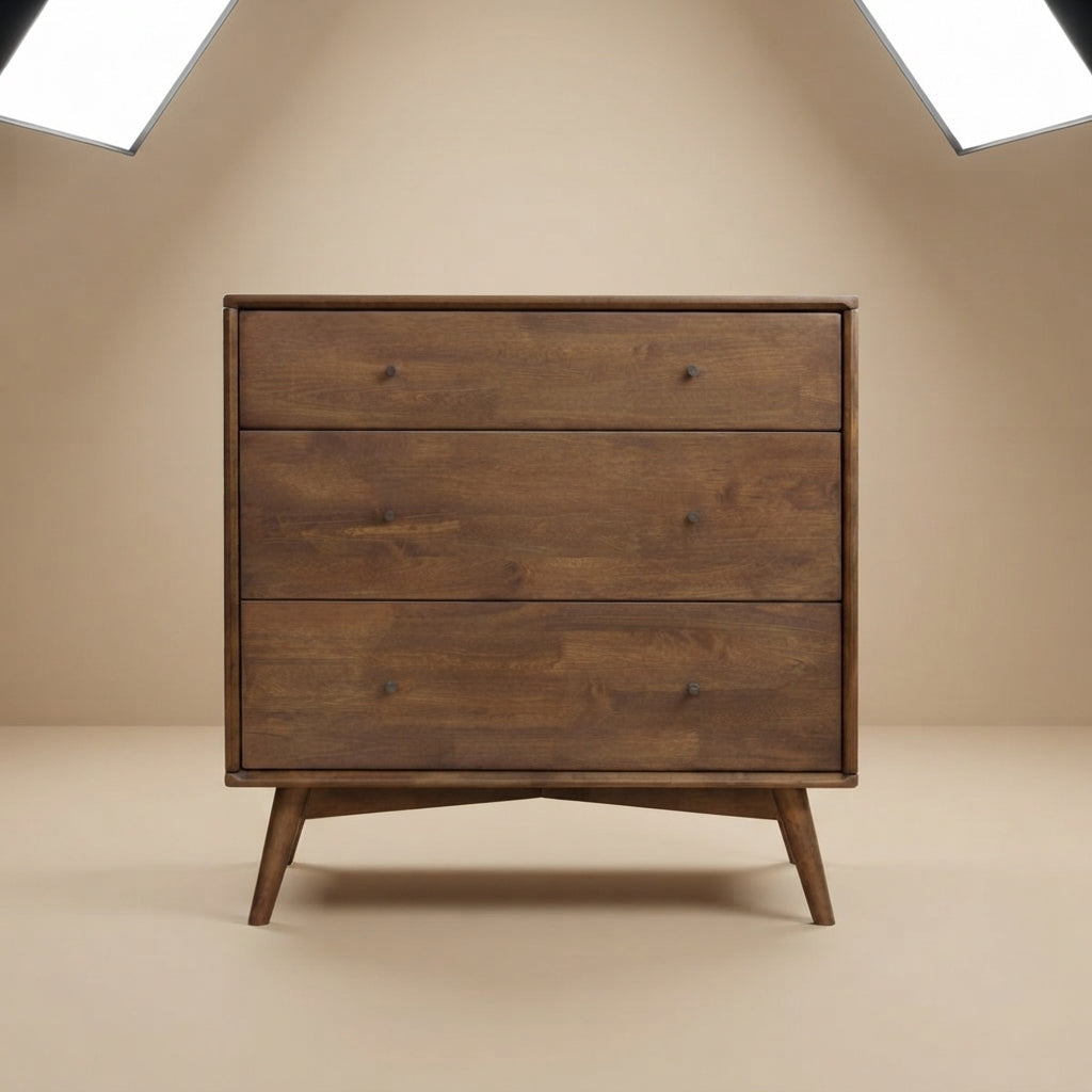 Noak Mid Century Modern Dresser 3 Drawer