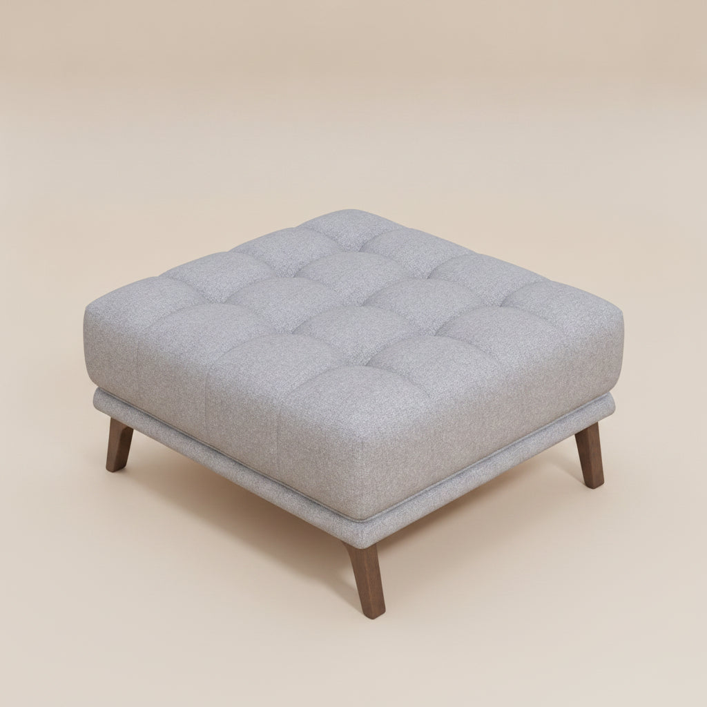 Kano Light Gray Ottoman
