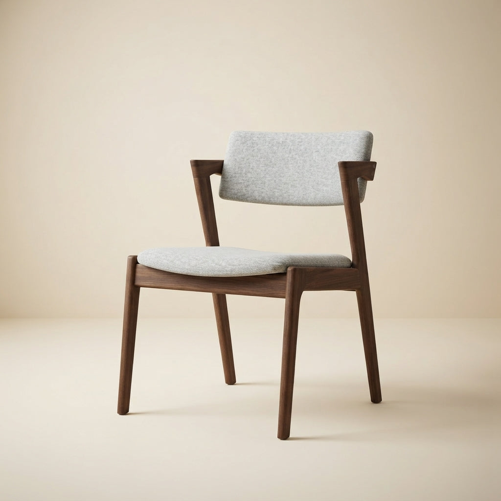 Ricco Light Grey Fabric Dining Chair  - Set of 2
