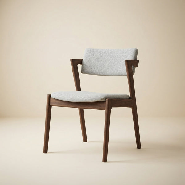 Ricco Light Grey Fabric Dining Chair  - Set of 2
