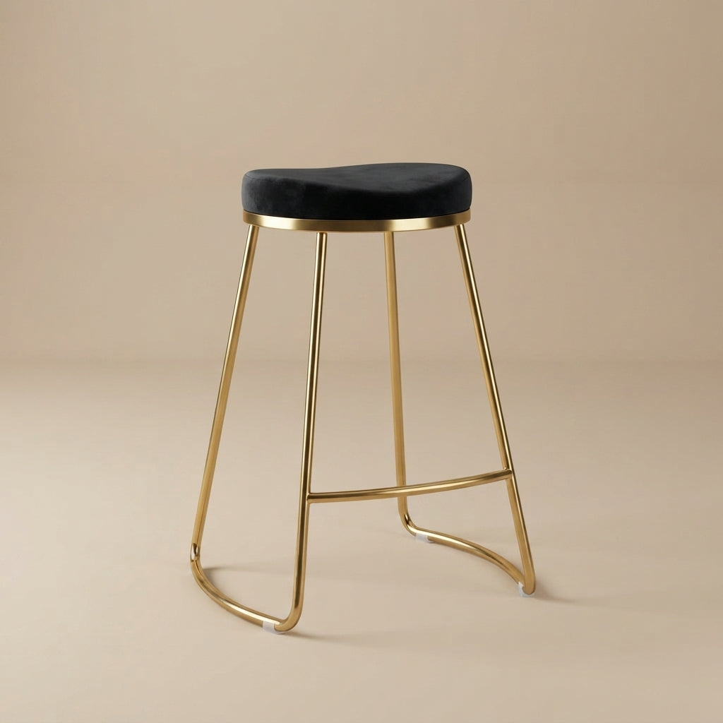 Bissel Black Velvet Counter Stool