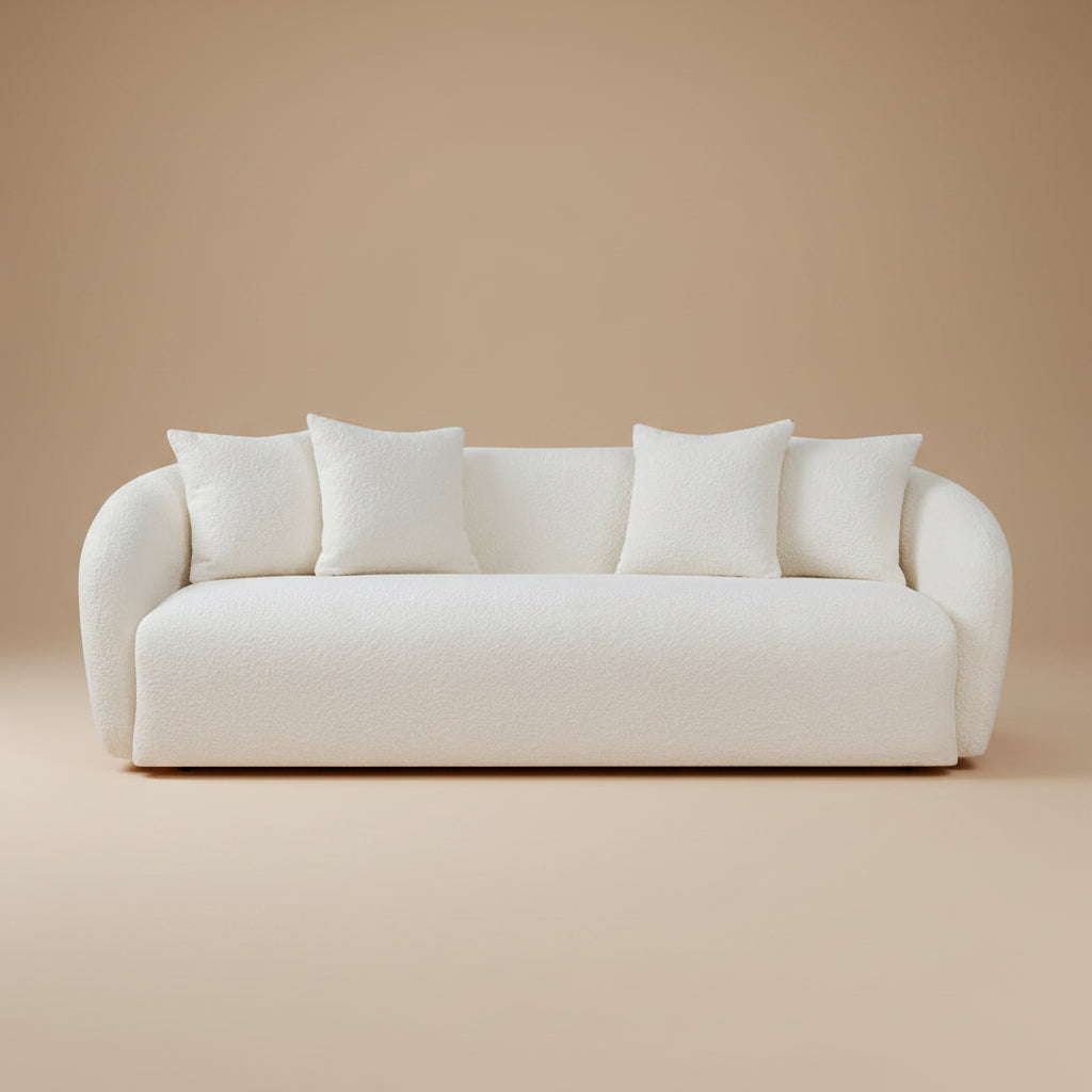Lidia Sofa (Ivory Boucle) | MidinMod |
