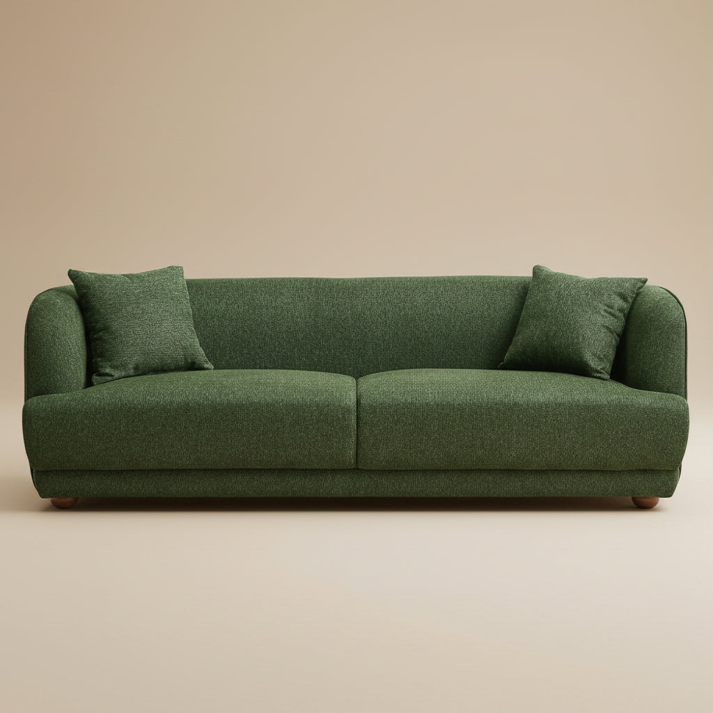 Venus Green Fabric Sofa