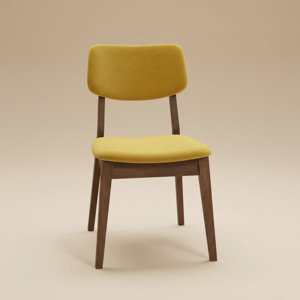 Abbott Dark Yellow Velvet Dining Chair Set of 2