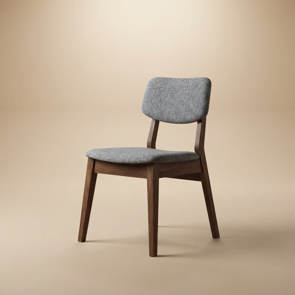 Abbott Dark Grey Fabric Dining Chair Set of 2