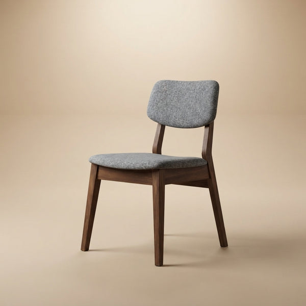 Abbott Dark Grey Fabric Dining Chair Set of 2