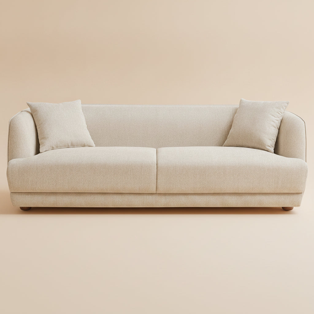 Venus Cream Fabric Sofa