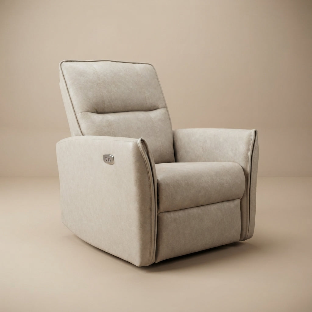 Ashland Cream Suede Recliner Chair