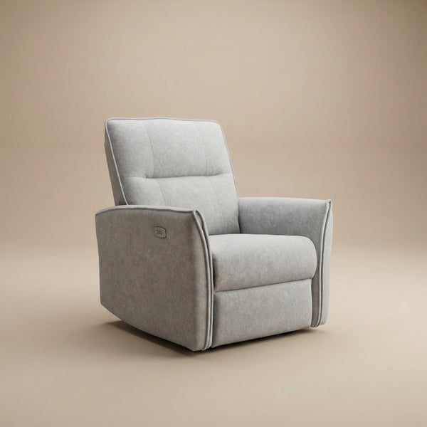 Ashland Grey Suede Recliner Chair