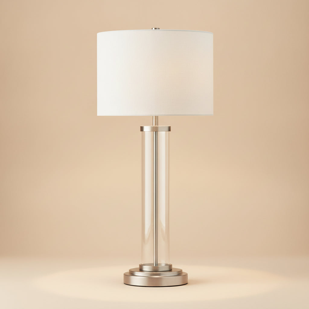 Luna Brushed Nickel Table Lamp