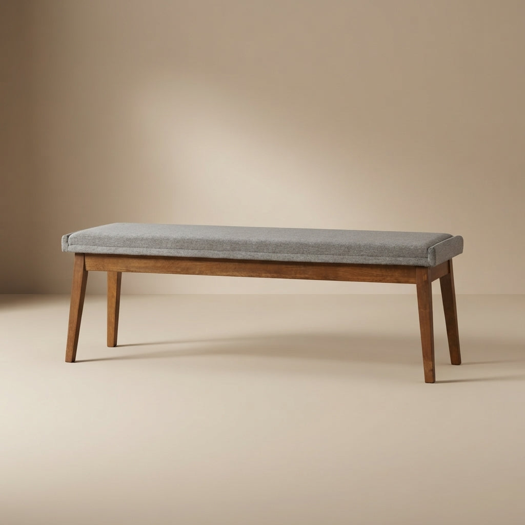 Sette Grey Fabric Bench