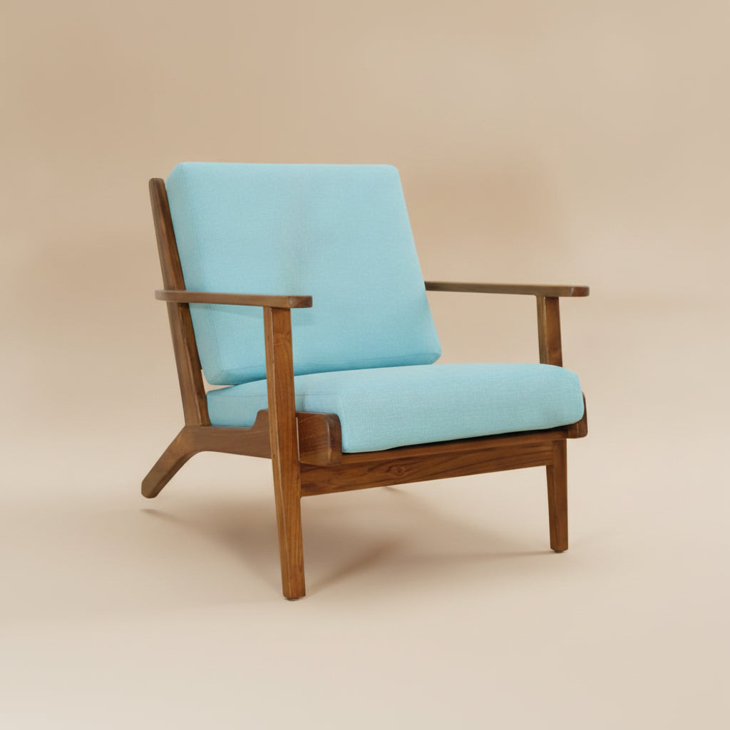 Kyle Sky Blue Lounge Chair | MidinMod