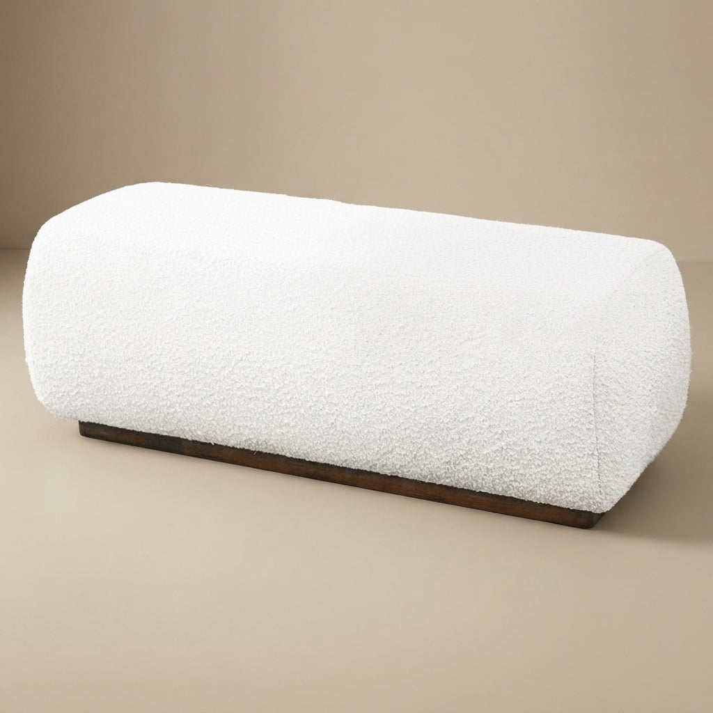 Marin Bench - Ivory Boucle